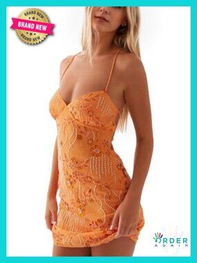 Sleeveless Sequin Mini Dress Backless Criss Cross Straps Sparkle Party Dress